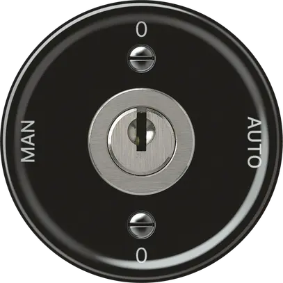 Interruttore a chiave origin commutatore 2/1L 16A 250V 0-AUTO-0-MAN 60×60mm nero 