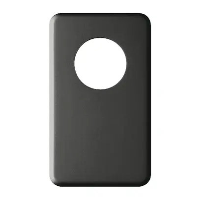 Abdeckplatte I-I 43mm+blind schwarz 