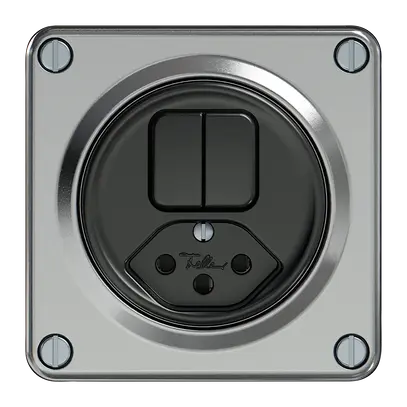 Combinazione ELEMENT 2×schema 3+tipo 13 alluminio 