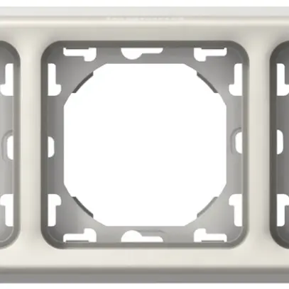Plaque de montage ENC PLEXO 1×3 blanc 