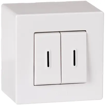 Contatto a bilico lum.AP ATO AR 6A 250V bianco grd.I 