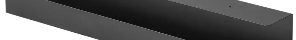 Untertisch-Kabelführungskanal VALUE 600×114×76mm, Stahlblech schwarz 