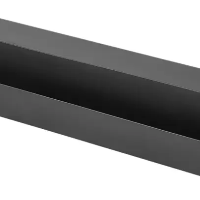 Canal-guide de câble sous-table VALUE 600×114×76mm, tôle d'acier noir 