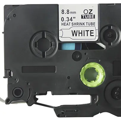 Cassette ruban compatible avec OZE-S221, 9mm×8m, blanc/noir 