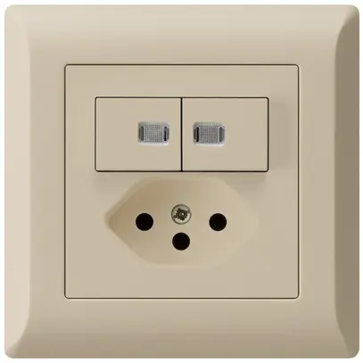 Combinazione luminosa INC 3/1P+A-R+T13 kallysto.line beige 