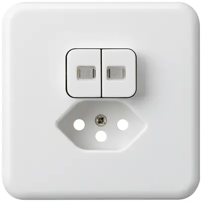 Kit frontale INC basico 86×86 bianco 2 lenti protezione bambini S1/T13 per BOMI 