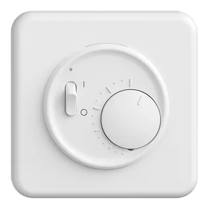 Termostato ambiente INC STANDARDdue bianco, con interrutore 