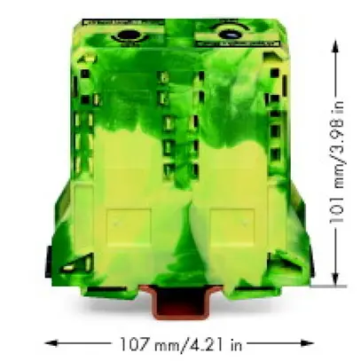 Borne de protection WAGO 95mm² vert/jaune 