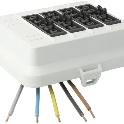 Parte frontale AGRO, in: 5P H07V-U, out: 4×5P ne L1+L2+L3, Wieland 