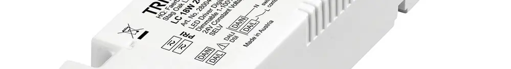 LED-Betriebsgerät Tridonic LC 1.8…18W 24V 17…94mA DALI DSI DIM 175×43×30mm 