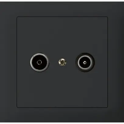 Prise de passage INC kallysto TV-R 19dB noir 