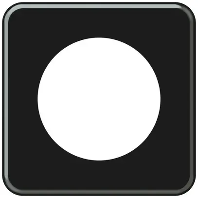 Piastra di copertura INC origin 1×1 Ø58mm 92×92mm nero 