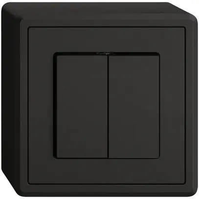 Contact à poussoir AP EDIZIO.liv SNAPFIX® 2×AR/1P no 