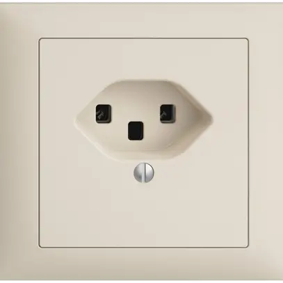 Prise INC EDIZIOdue T23 16A crema, bornes à vis 