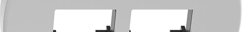 Kit di montaggio STANDARDdue EASYNET S-One SNAPFIX® inclinato per 2×RJ45 bi 