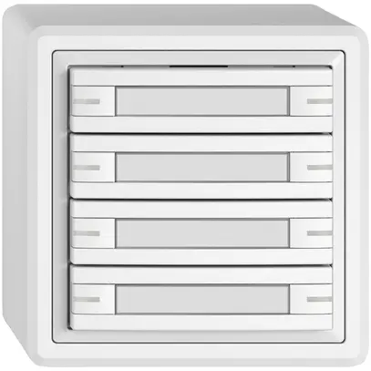 Pulsante KNX RGB AP EDIZIO.liv SNAPFIX® sensore temp.RGB-LED targ.8× com.1T bi 