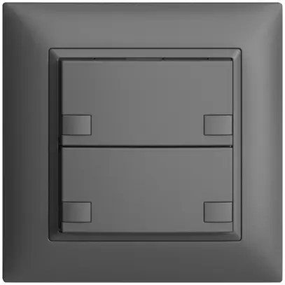 Pulsante INC KNX 2×EDIZIOdue colore grigio scuro RGB senza LED 