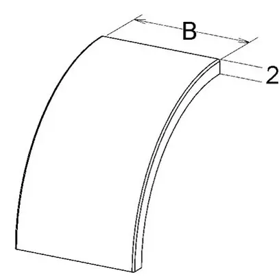 Couvercle pour coude extérieur EBO 100×80mm 