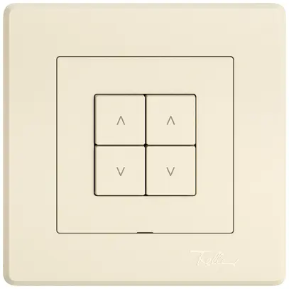Station secondaire stores ENC EDIZIO.liv Wiser SNAPFIX® 2 canaux 4 touches cr 