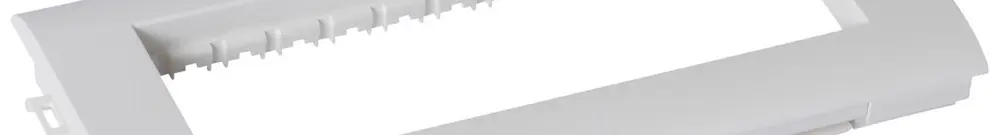 Supporto per modulo Mosaic 1×6 orizzontale 80×78mm bianco opaco 