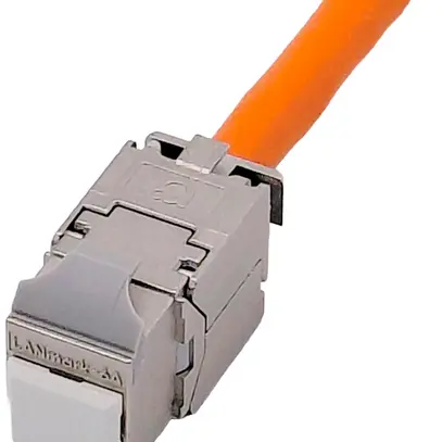 Connecteur enfichable Aginode LANmark-6A ULTIM Keystone RJ45 8(8) blindé argent 