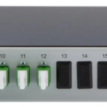 Panneau de distribution opt.19" 1UH 12×connect.SM E2000/APC 