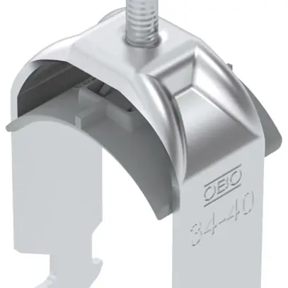 Brida rapida BET 2056 piede a H materia sintetica 34…40mm 1×cavo alluminio 