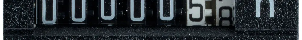 Compteur d'heures de service INC Elbro taxxo 612, 220…240V, 50Hz, noir 