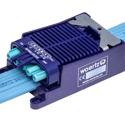 Scatola di raccordo rapida Woertz per cavo piatto DALI 5×2.5+2×1.5mm² 5P C2 L2 