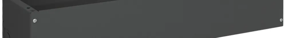 Zoccolo Hager univers 200×1050×275mm per armadio FR nero RAL 9005 