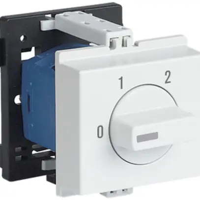 Interruttore rotativo AMD K&N, 20A/690V -/1L, manopola grigio chiaro, "0-1-2" 