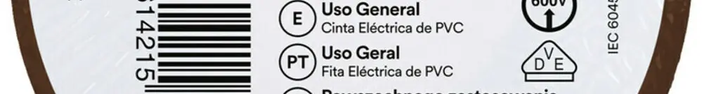 Ruban isolant 3M Temflex 165 19mm×20m×0.15mm brun VDE 600V 0…90°C 