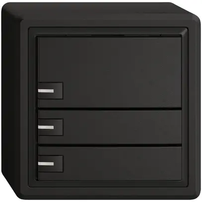 Poussoir KNX RGB AP EDIZIO.liv SNAPFIX® capteur temp.RGB-LED 3× comm.1T no 