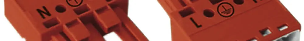 Boccola WINSTA MIDI 3L senza serra-cavo per scatola, rosso 
