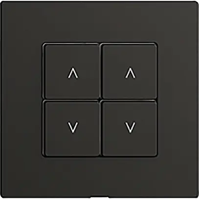 Interruttore tapparelle 2K/4T WLAN Edue Wiser nero 