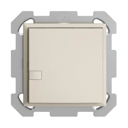 UP-KNX-Taster RGB EDUE, 250mW, o.LED, 1×Taste, 1×Tastenbelegung, crema 