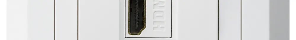 Presa di raccordo INC kallysto.line HDMI presa di passaggio bianco 