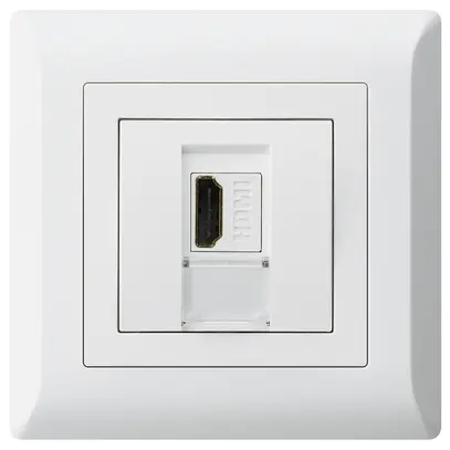 Presa di raccordo INC kallysto.line HDMI presa di passaggio bianco 