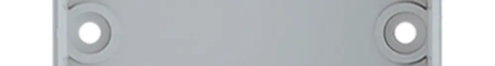 Intestazione AP Hager robusto 3×1 verticale 86×276mm grigio 