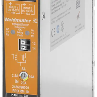 Module de redondance WM PRO RM 10 10…32VDC IN: 2×10A OUT: 1×20A 