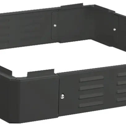 Base per armadio Pratik, 100×800×800mm, nero 