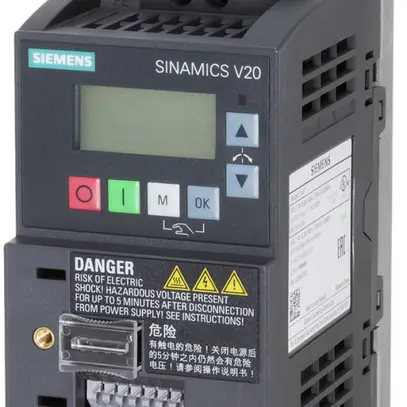 Convertisseur de fréquence Siemens SINAMICS V20 0.25kW 1/3AC classe B Modbus 