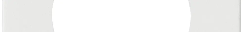 Plaque de recouvrement FLF II 43mm blanc 