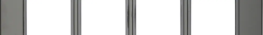 Intestazione INC Legrand Arteor 1×4 orizzontale 269×92mm Stainless Steel 