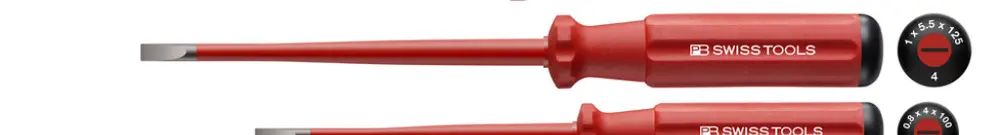 Jeu de tournevis PB plat 2, 3, 4, 5 VDE 1000VAC/1500VDC 