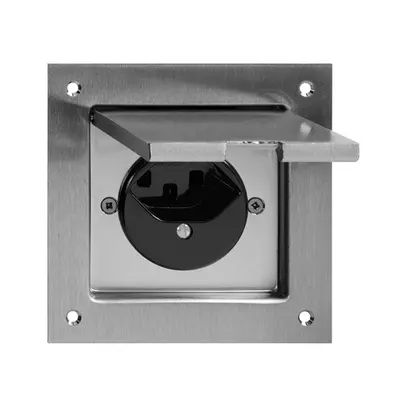 Presa INS FH T23 grd.II nero/ottone nichelato 