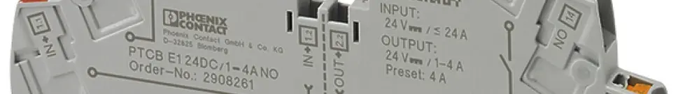 Interruttore di protezione Phoenix Contact PTCB E1 24DC/1…4A NO 