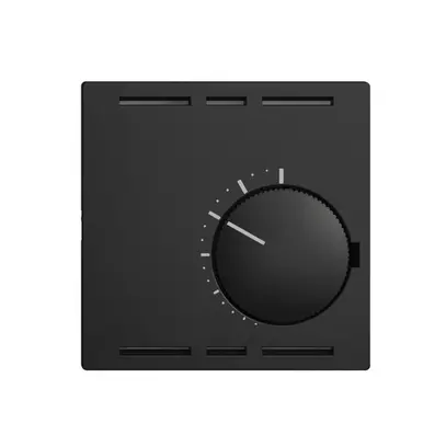 Kit frontale EDIZIOdue nero 60×60mm per termost.ambiente 