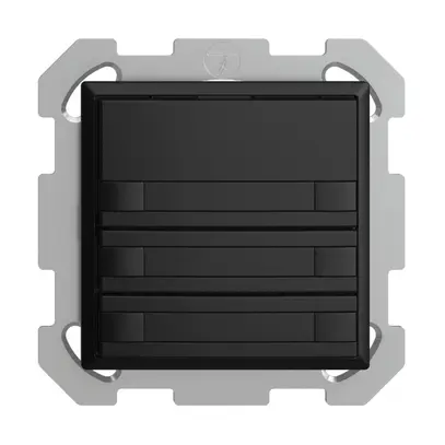 Poussoir KNX RGB ENC EDUE, 250mW, s.LED, a.papier, 6×poussoir, 1×touche, no 
