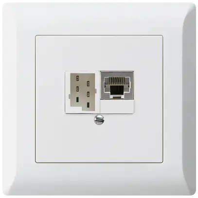 UP-Dose kallysto.line 1×RJ45s+1×TT83 weiss 